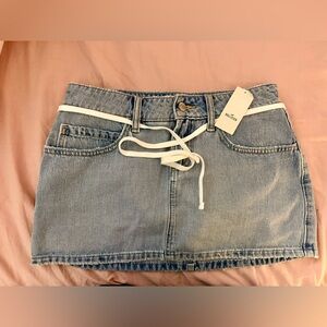 Hollister Light Blue Denim Skort